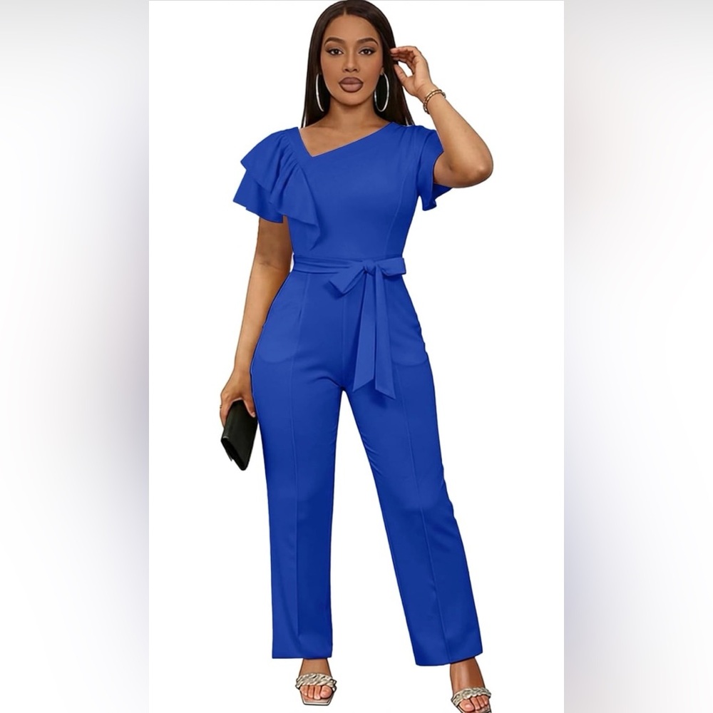 Elegant Blue Women's Jumpsuit NWT Large